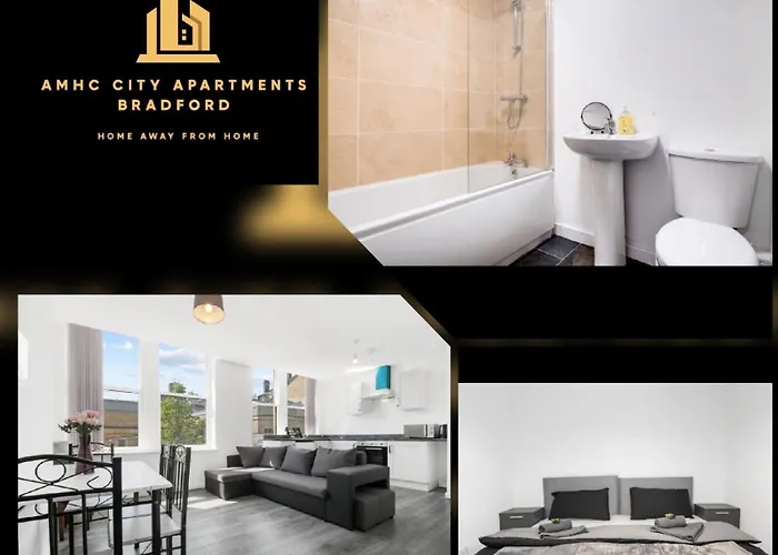 Amhc City Bradford City Centre One & Two Bedroom Apartments, 24 Hours Express Self Check In, Long Contractors Welcome, Paid Parking Available Nearby Bradford (West Yorkshire)